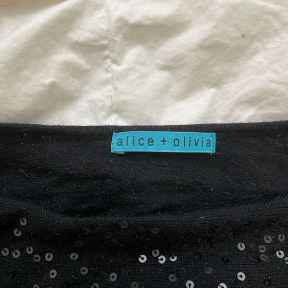 Alice+Olivia Women's Sequin Sweater - Picture 3 of 3